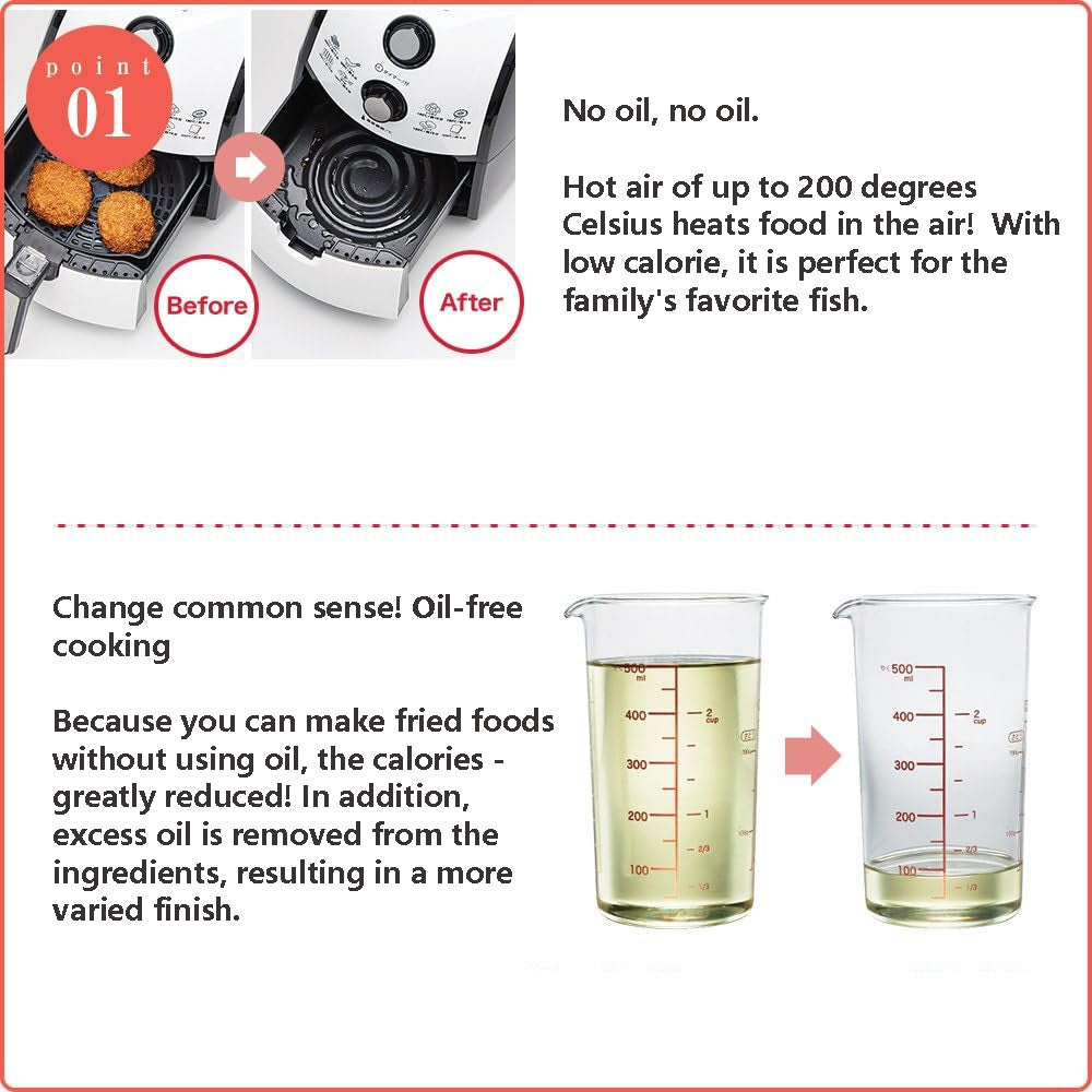 Brand new Karalla Hot Air Frying Deep Fryer, Healthy Cooking, Time-saving, (black & white)