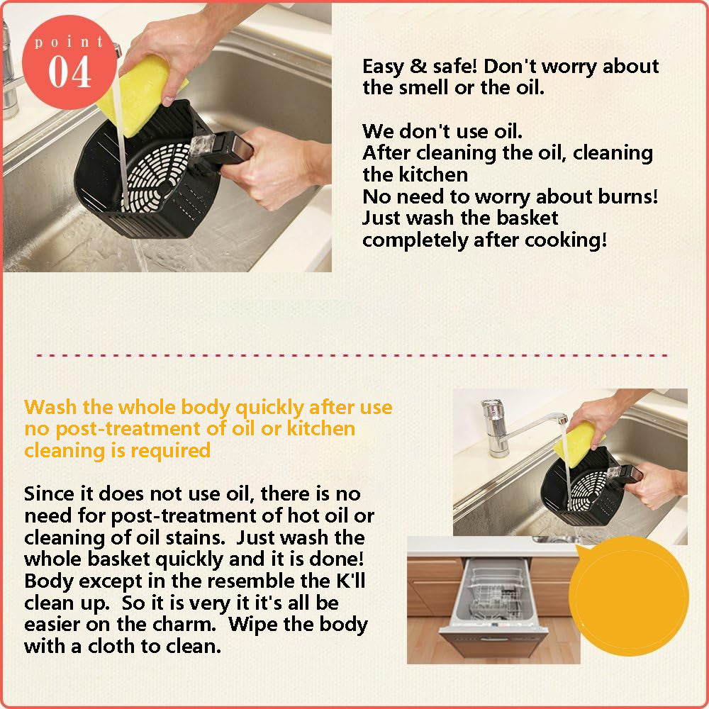 Brand new Karalla Hot Air Frying Deep Fryer, Healthy Cooking, Time-saving, (black & white)