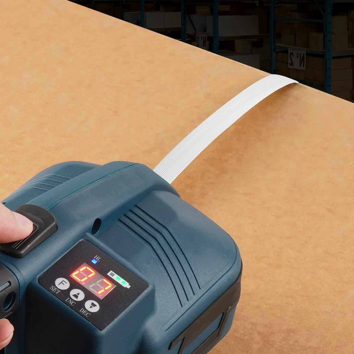 VEVOR Packaging Woven Cord Strapping Roll, 1640' Length x 3/4" Width x 0.03" Thickness,-$45