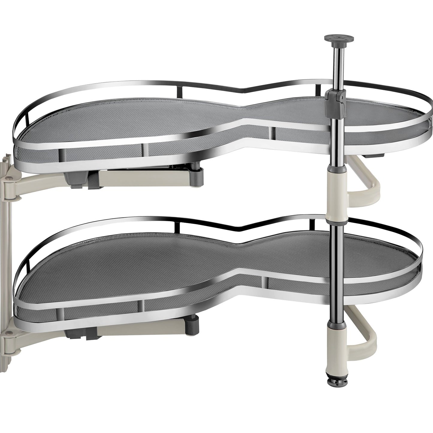 BNIB-VEVOR Cloud Blind Corner Pullout for 36 inch Cabinet Blind Corner Cabinet Pull Out, 2 Tier Swing Tray