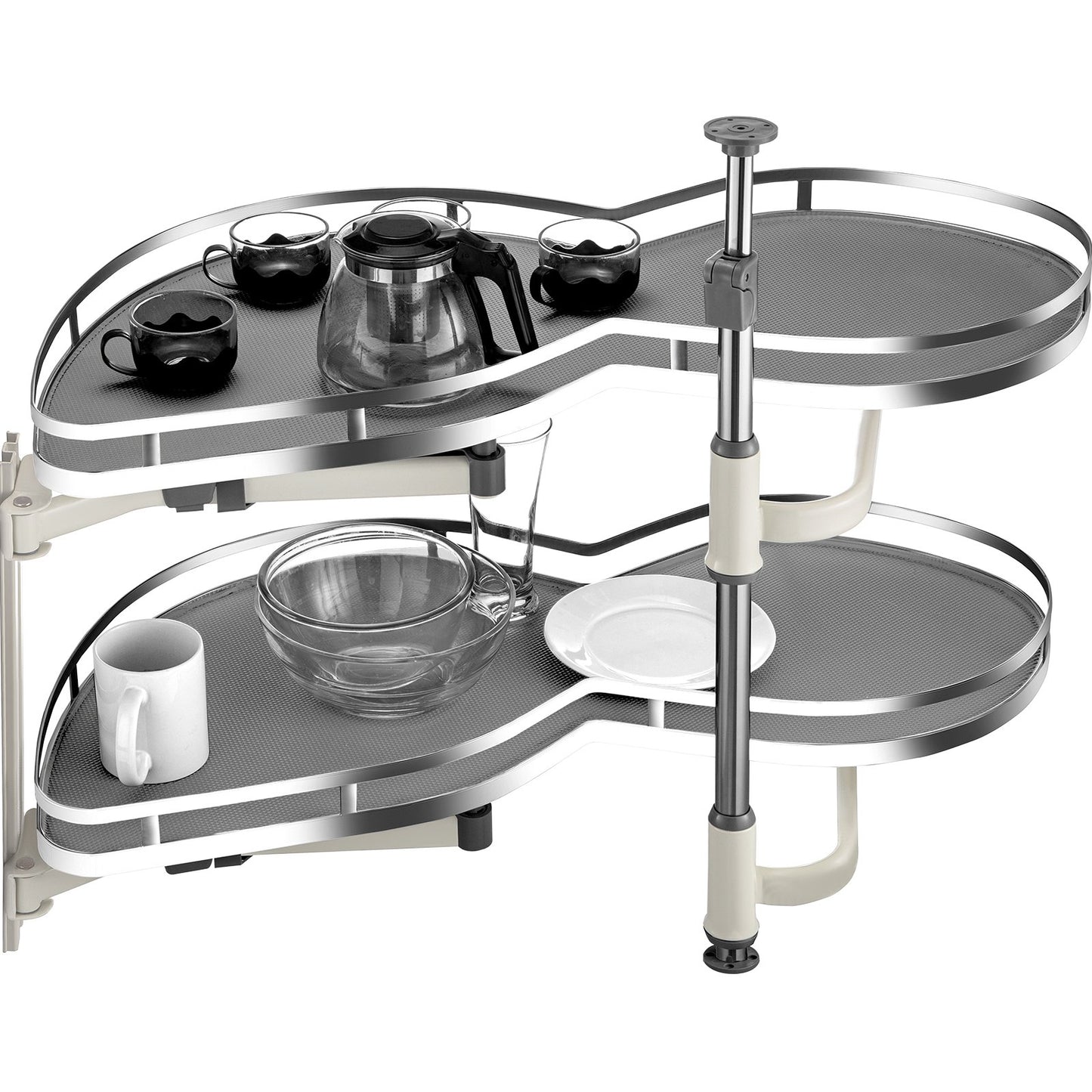 BNIB-VEVOR Cloud Blind Corner Pullout for 36 inch Cabinet Blind Corner Cabinet Pull Out, 2 Tier Swing Tray