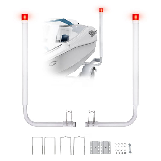 VEVOR Boat Trailer Guide, 60”with LED Light Trailer Guide Poles, 2PCS High-Hardness Steel Trailer,-$90
