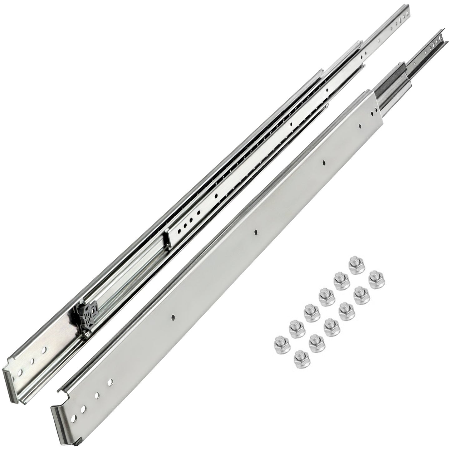 VEVOR Drawer Slides, 176 lb Capacity, 1 Pair 60 Inch Length Soft Close Drawer Slides,-$90