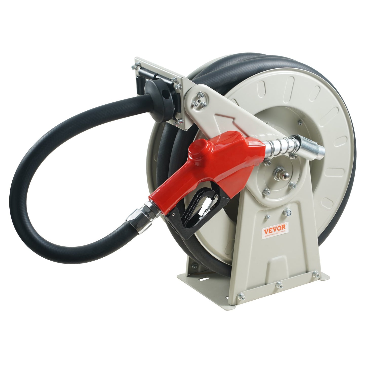 VEVOR Fuel Hose Reel, 3/4" x 50', Extra Long Retractable, Heavy-Duty Carbon Steel Construction ,-$280