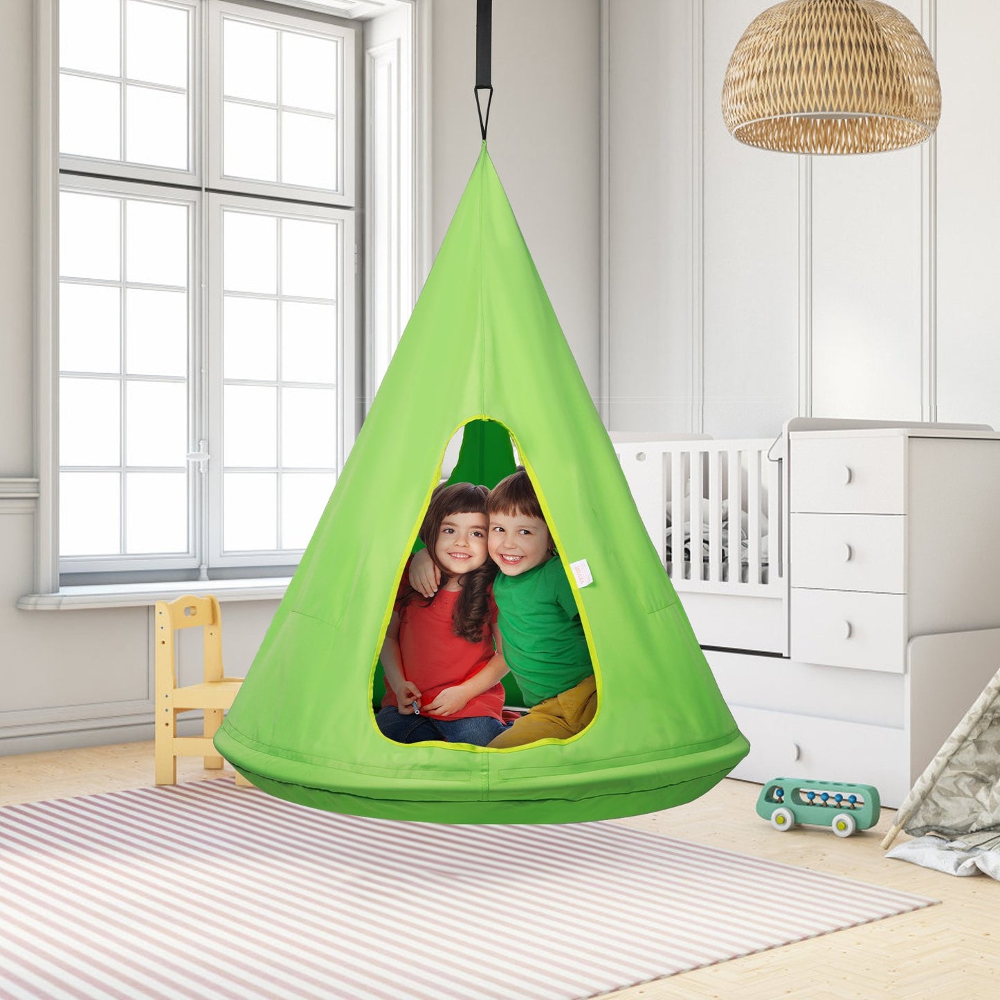 VEVOR Kids Nest Swing Hammock, Hanging Hammock with Adjustable Rope, for Kids Indoor and Outdoor,-$45