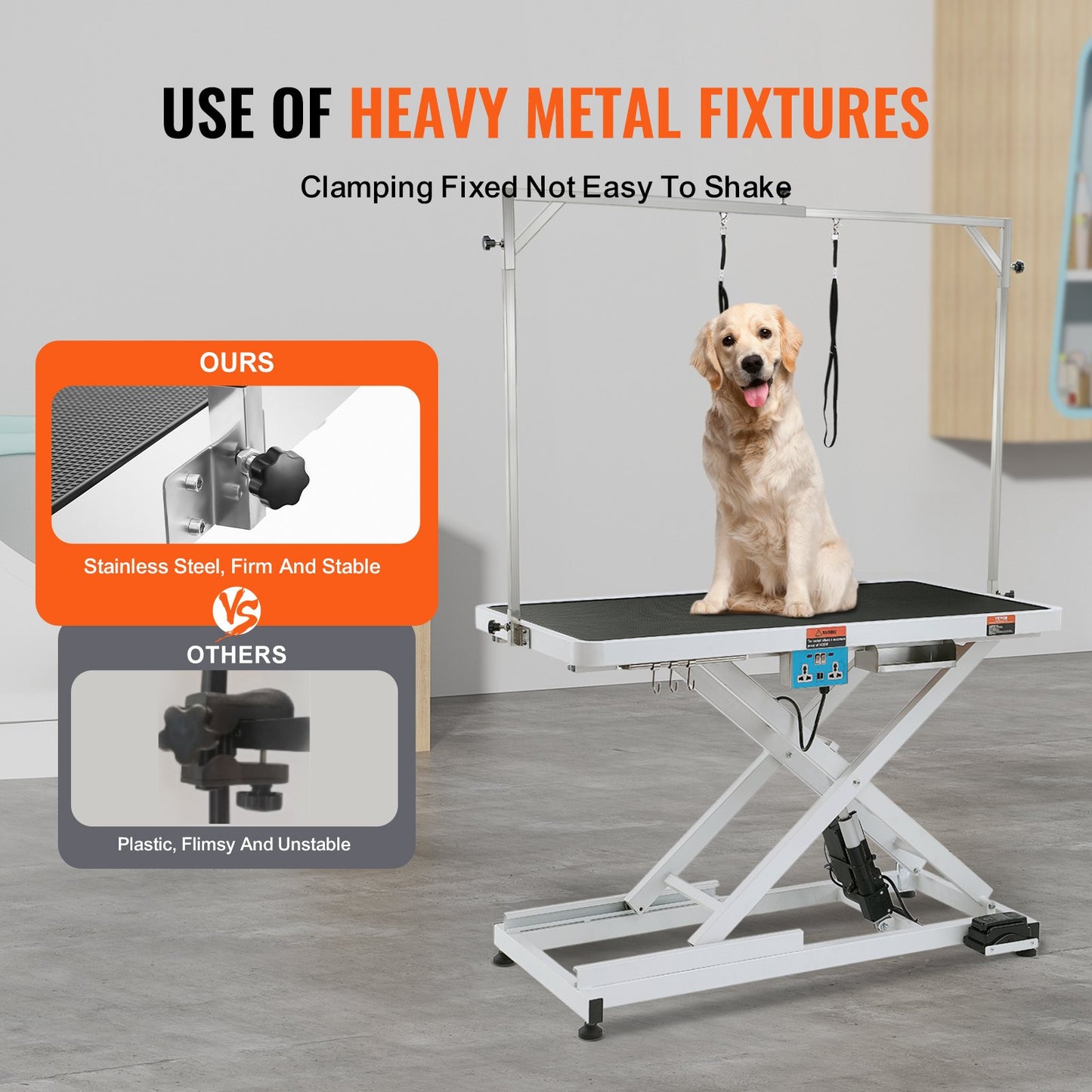 VEVOR 50" Electric Pet Grooming Table, Heavy Duty Dog Grooming Arm for Large Dogs,-$400
