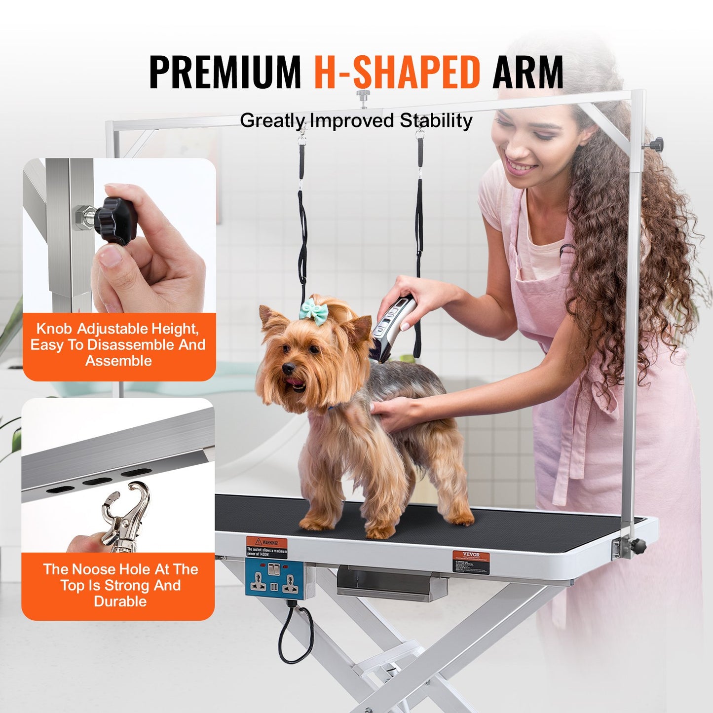 VEVOR 50" Electric Pet Grooming Table, Heavy Duty Dog Grooming Arm for Large Dogs,-$400