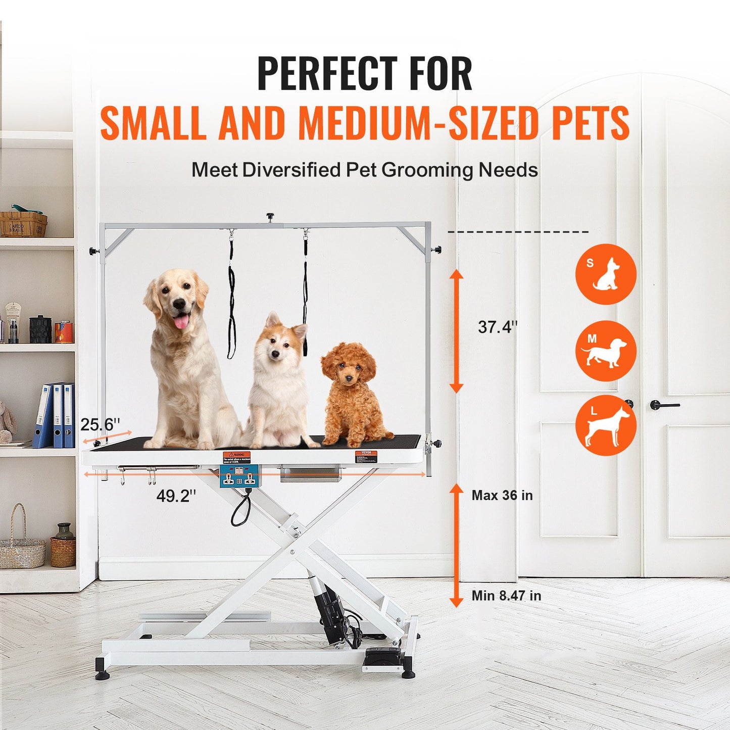 VEVOR 50" Electric Pet Grooming Table, Heavy Duty Dog Grooming Arm for Large Dogs,-$400