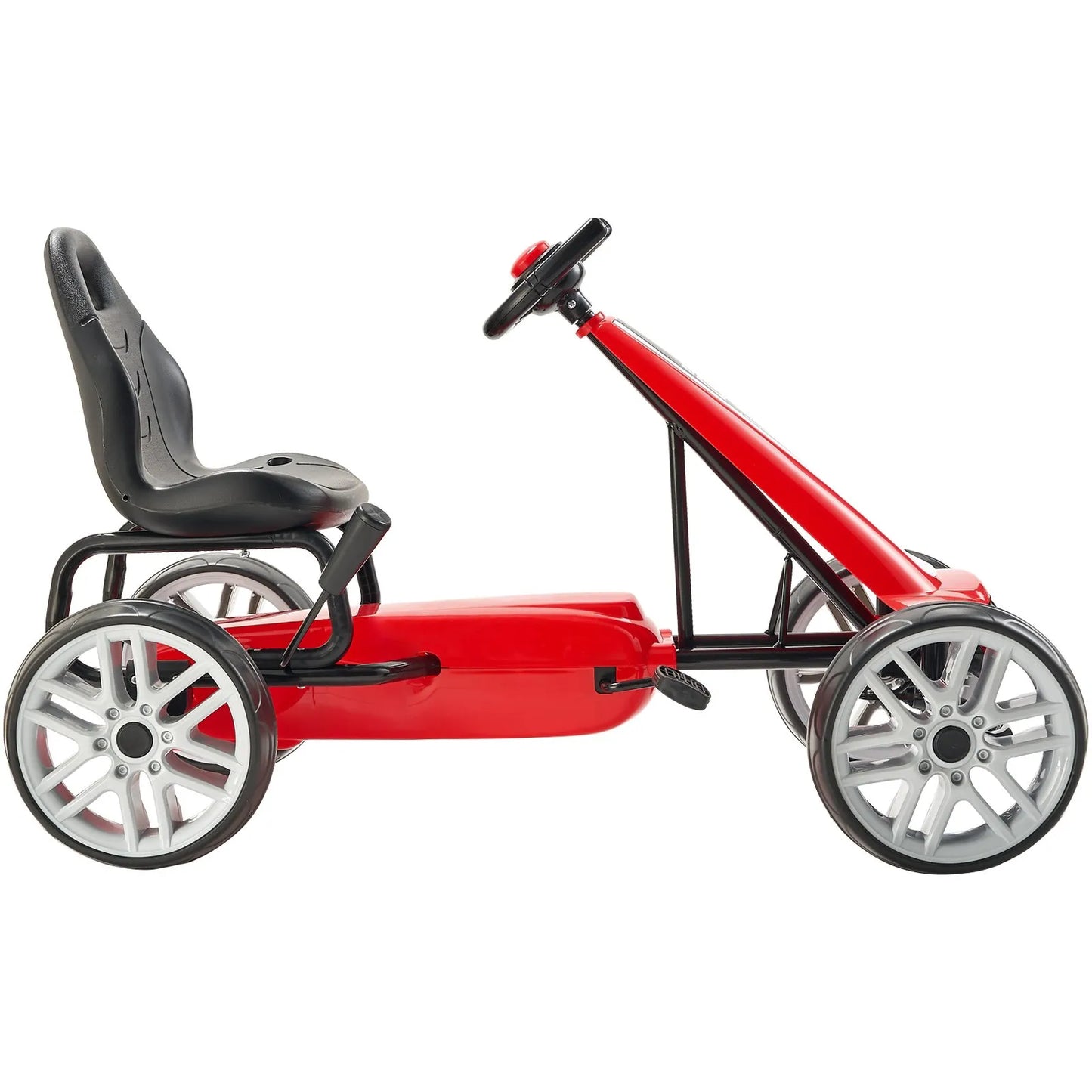 VEVOR Kids Pedal Go Kart, 4 Wheel Off-Road Pedal Go Cart Ride On Toy for Kids, Steering Wheel, Ages 5-12,-$100