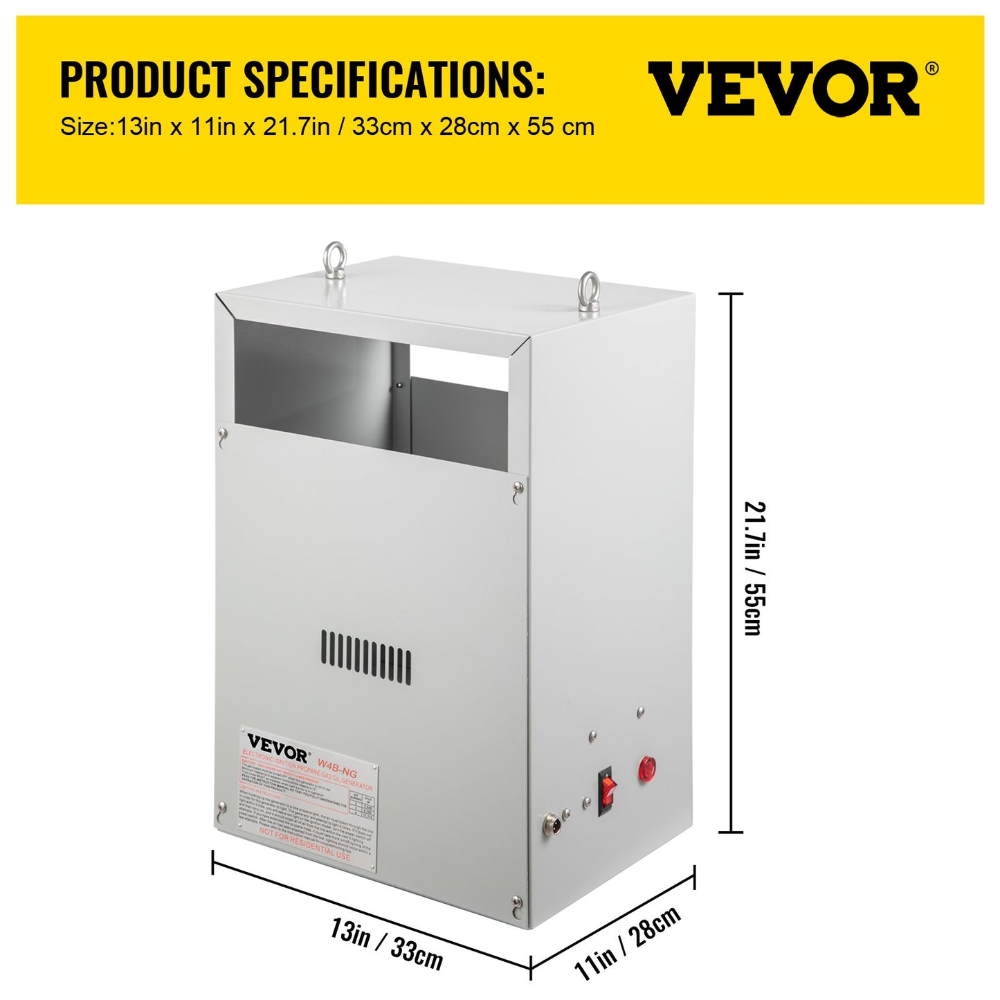 BNIB-VEVOR CO2 Burner, 4 Brass Burner CO2 Generator for Plant, 12540 BTU/Hr,