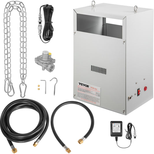 BNIB-VEVOR CO2 Burner, 4 Brass Burner CO2 Generator for Plant, 12540 BTU/Hr,