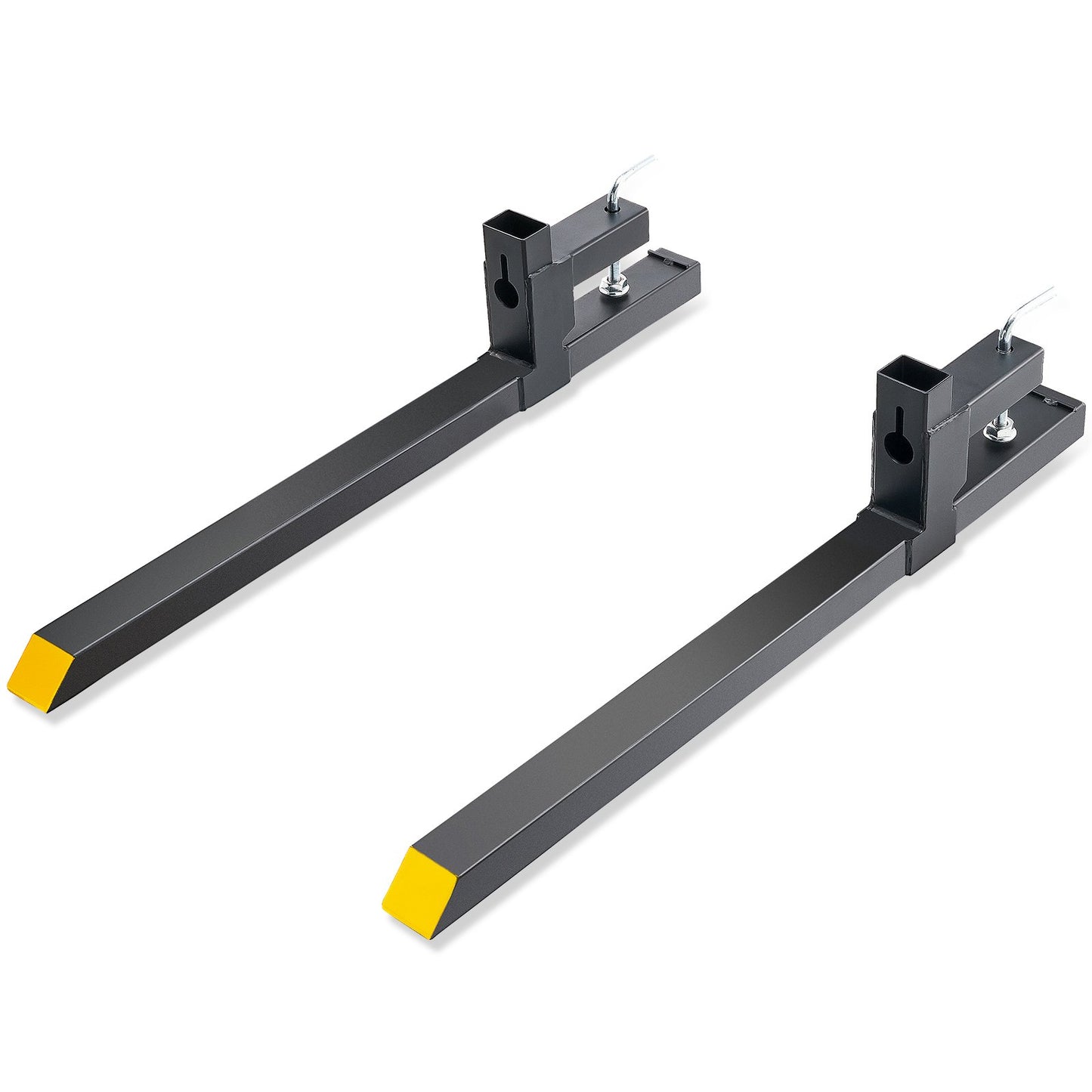VEVOR Pallet Forks, 2000 lbs Capacity Clamp on Pallet Forks, 43" Tractor Bucket Forks, Heavy Duty,-$60