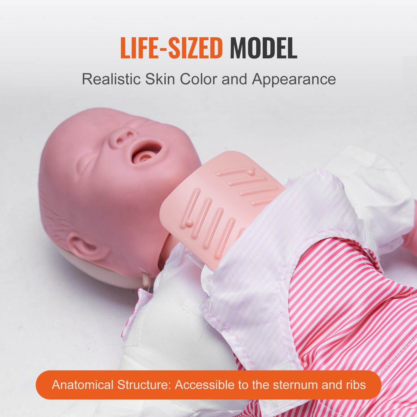 VEVOR Infant CPR Training Manikin, Airway Management and First Aid Practice Model for Education,-$60