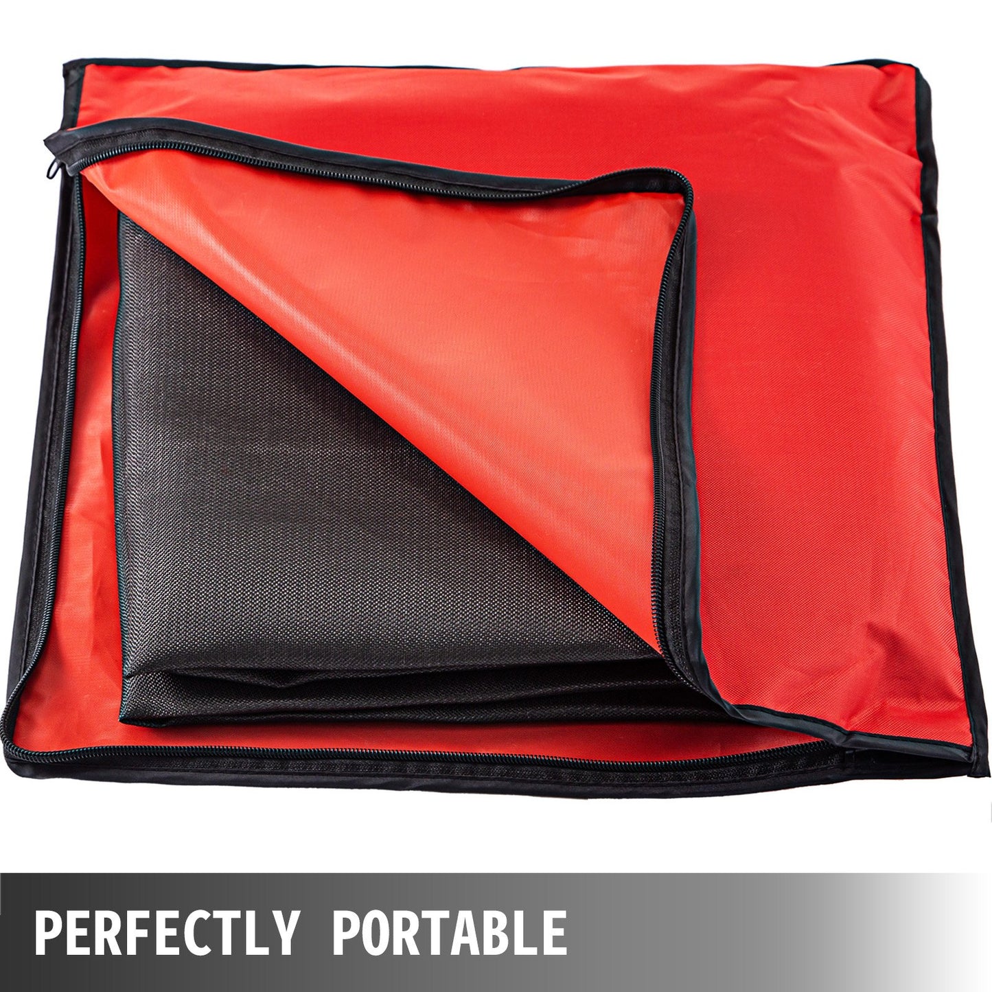 VEVOR 8 x 10 Ft Welding Blanket Black Fiberglass Blanket Portable Fiberglass Fire Retardant Blanket,-$30