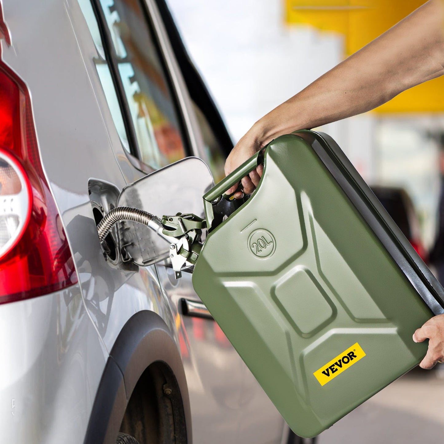 VEVOR Jerry Fuel Can, 5.3 Gallon / 20 L Portable Jerry Gas Can with Flexible Spout System,-$60