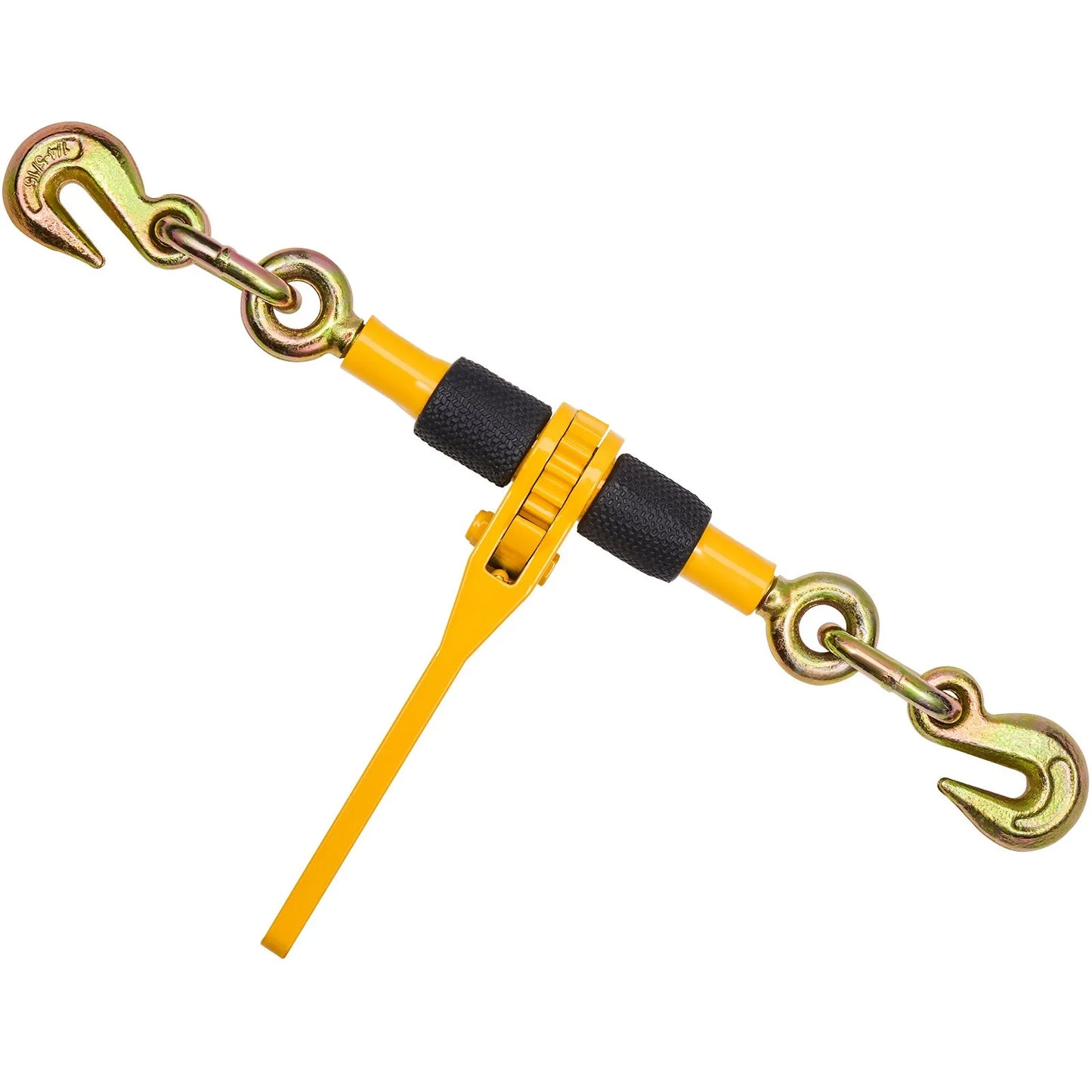 VEVOR Ratchet Chain Binders, 1/4"-5/16", 2600 lbs Safe Working Load, 4 Pack Load Binder with 2 Grab Hooks