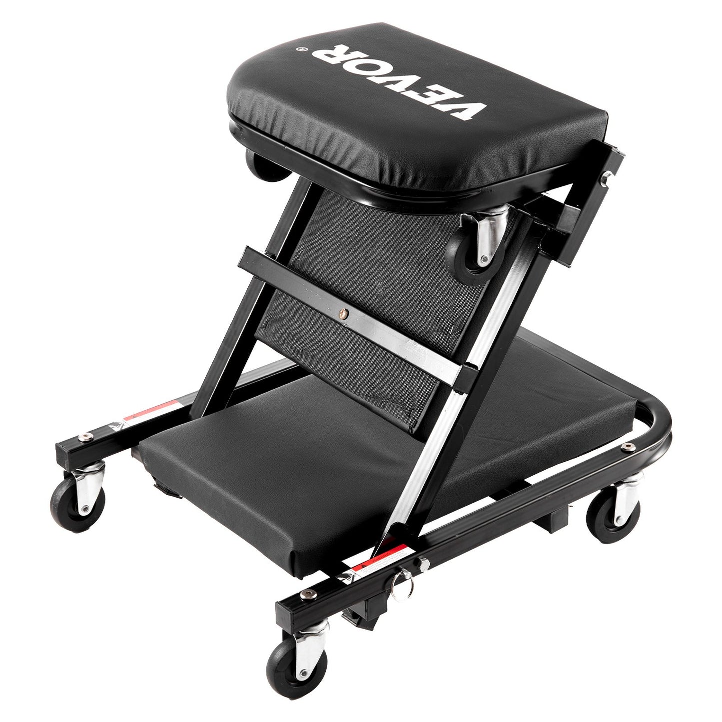 VEVOR Foldable Z Garage Creeper, 40 in, 450 lbs Load Capacity Rolling Folding Mechanic Creeper Stool,-$55