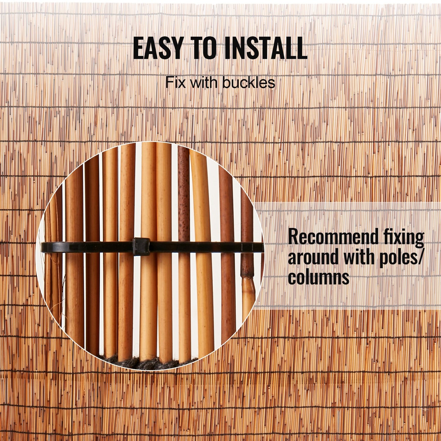 VEVOR Reed Fence Backyard Landscaping Privacy Blind Fencing Screen 13.3' x 3.3',-$30