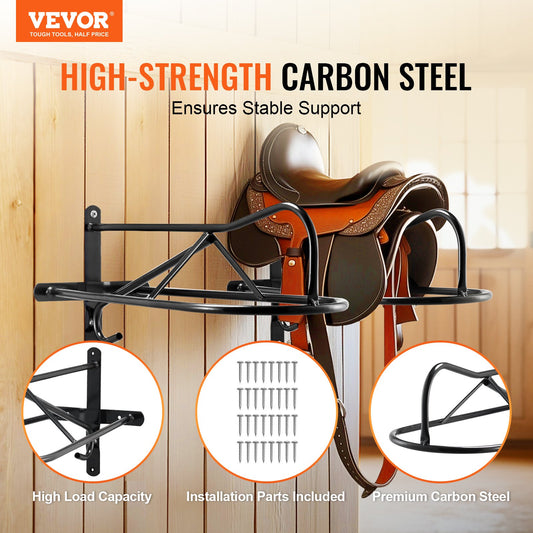 VEVOR Wall Mount Saddle Rack with Pad Bar 8 Packs Horse Saddle Rack Stand, -$85