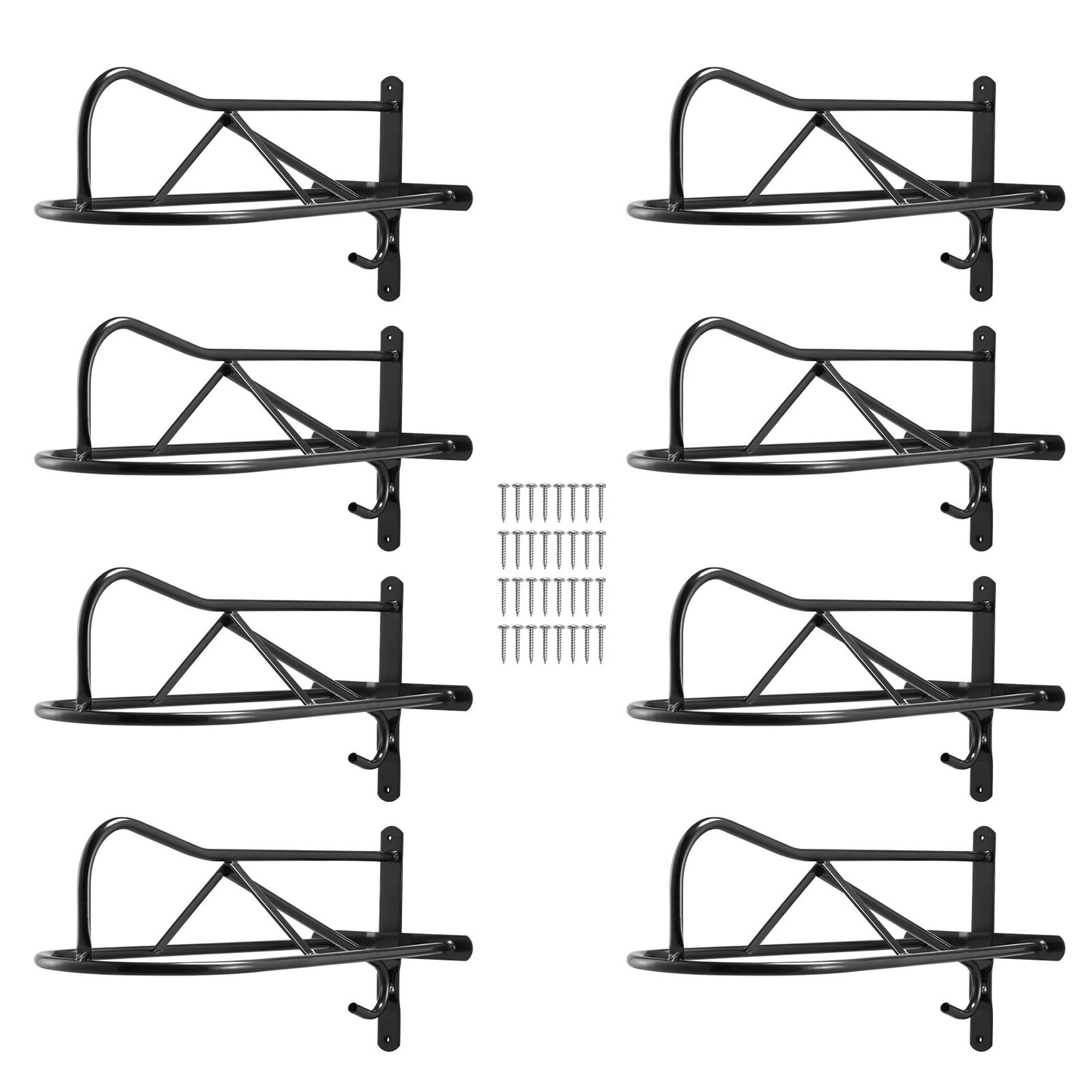 VEVOR Wall Mount Saddle Rack with Pad Bar 8 Packs Horse Saddle Rack Stand, -$85