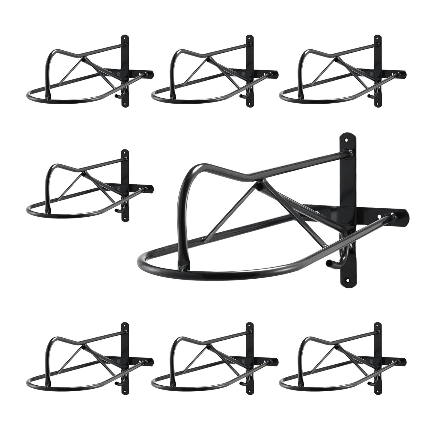 VEVOR Wall Mount Saddle Rack with Pad Bar 8 Packs Horse Saddle Rack Stand, -$85