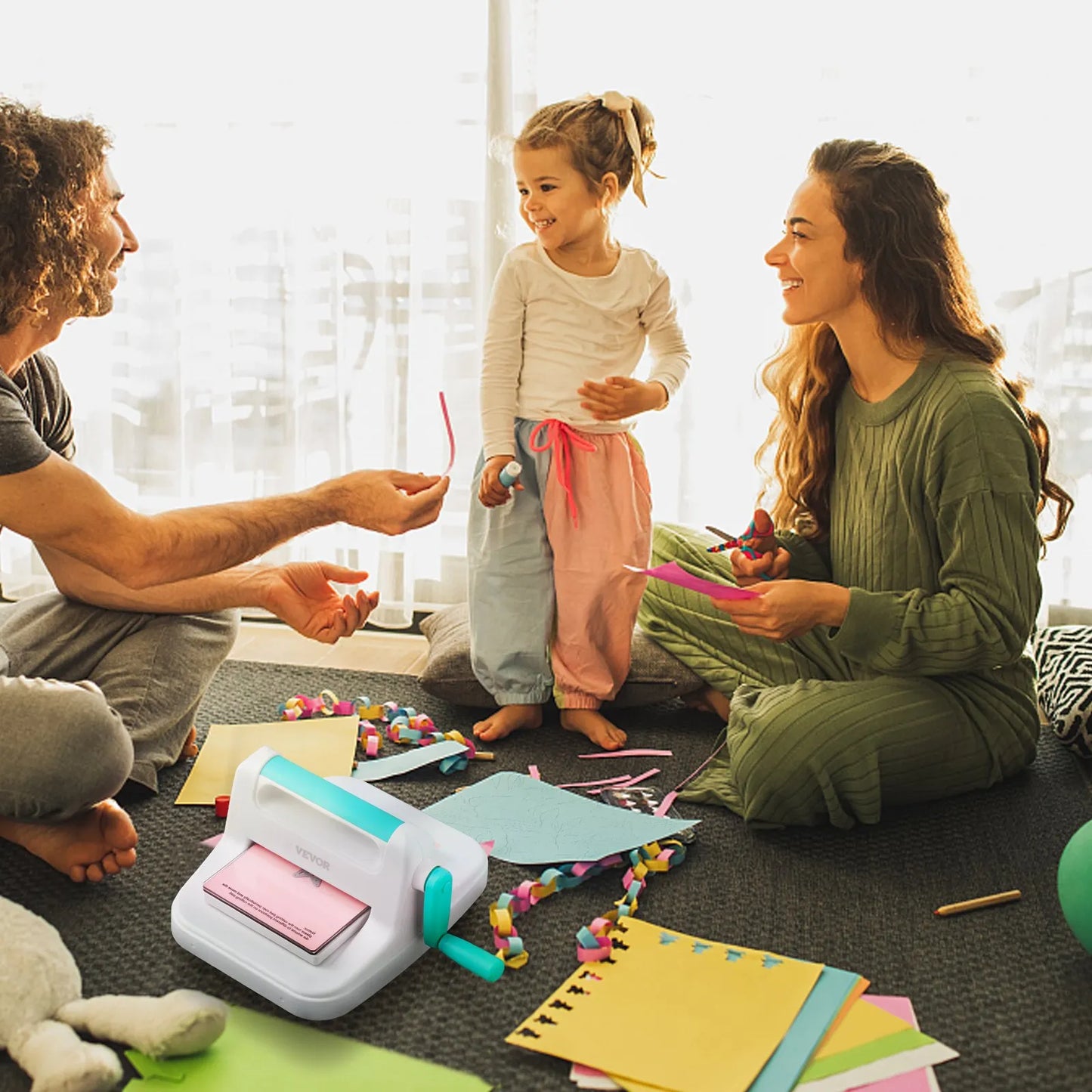 VEVOR Manual Die Cutting & Embossing Machine, Portable Cut Machines, 6 inch Opening Scrapbooking,-$55