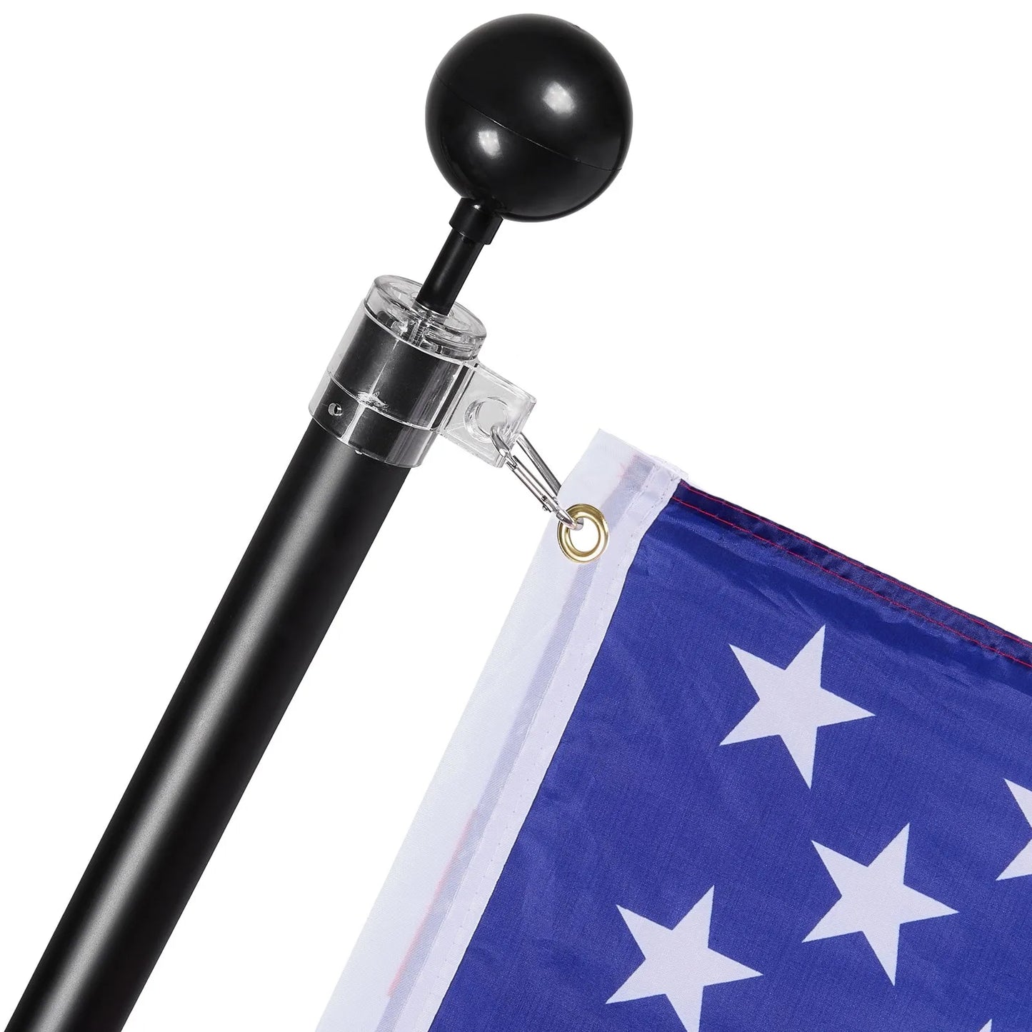 VEVOR 25FT Telescopic Flagpole Kit, Heavy Duty Aluminum Alloy Flag Pole Kit in Ground for Outside,-$50