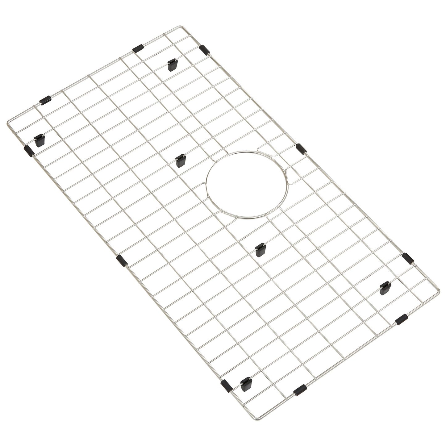 VEVOR Sink Protector Grid, 26"x14" Stainless Steel Sink Grates, Rear Drain Sink Grates W/R25 Corner Radius,