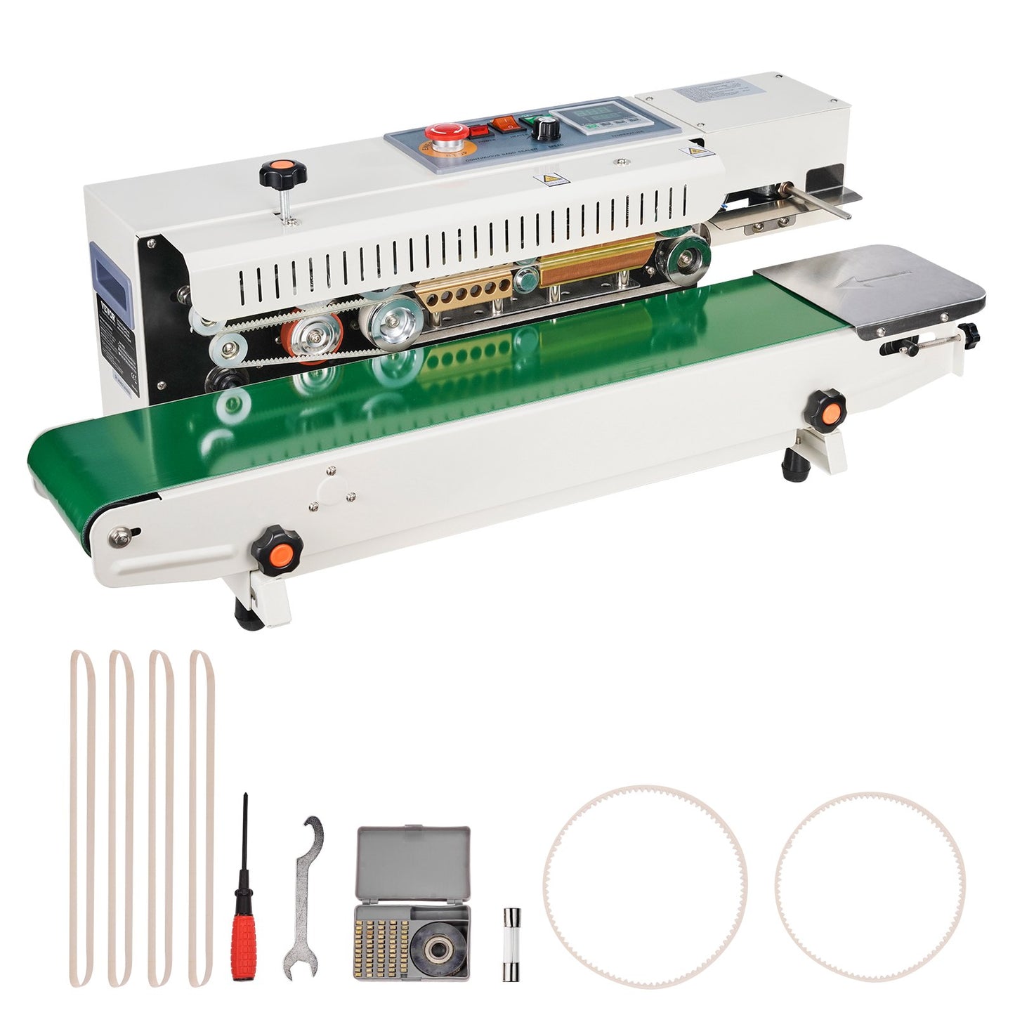 VEVOR Continuous Bag Band Sealing Machine Horizontal Band Sealer with Inflation,-$220