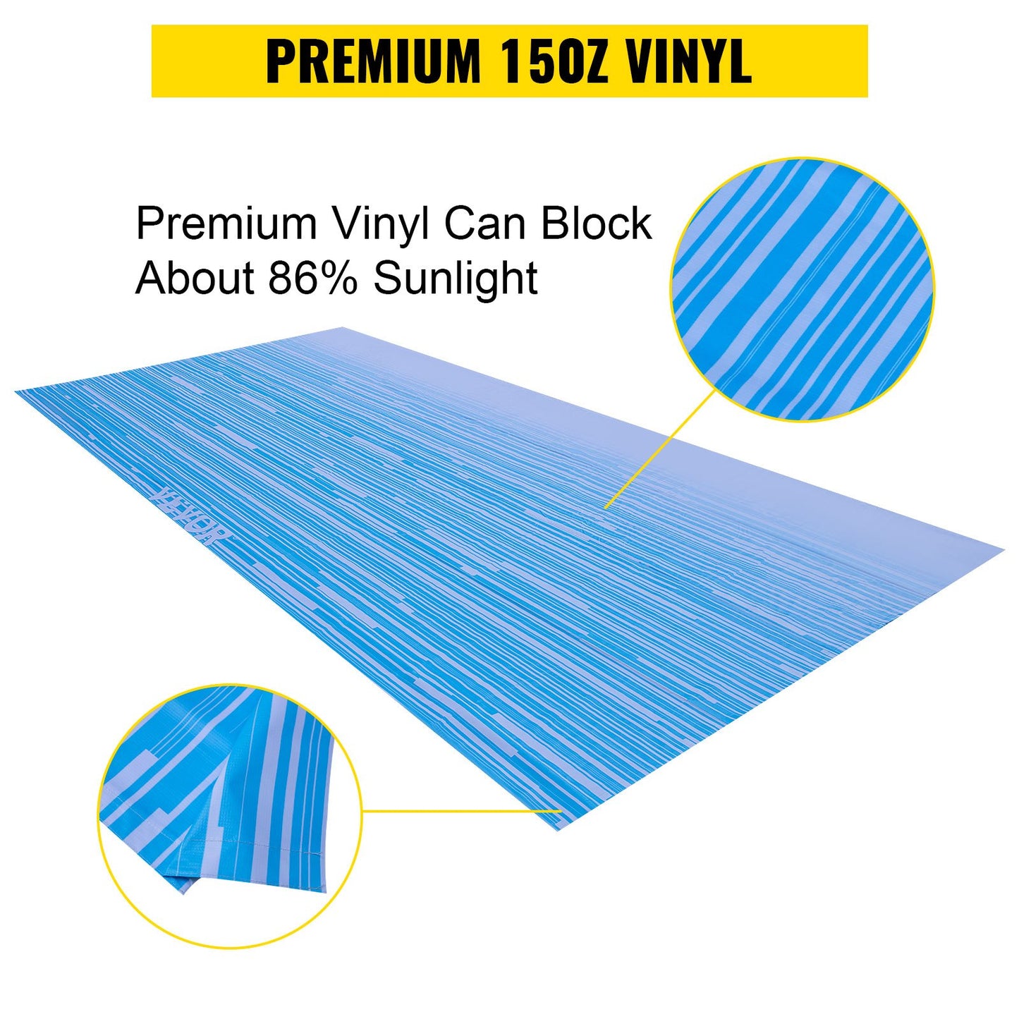 VEVOR RV Awning 16' Camper Awning Fabric, Trailer Awning Canopy Patio Camping Car Awning,-$100