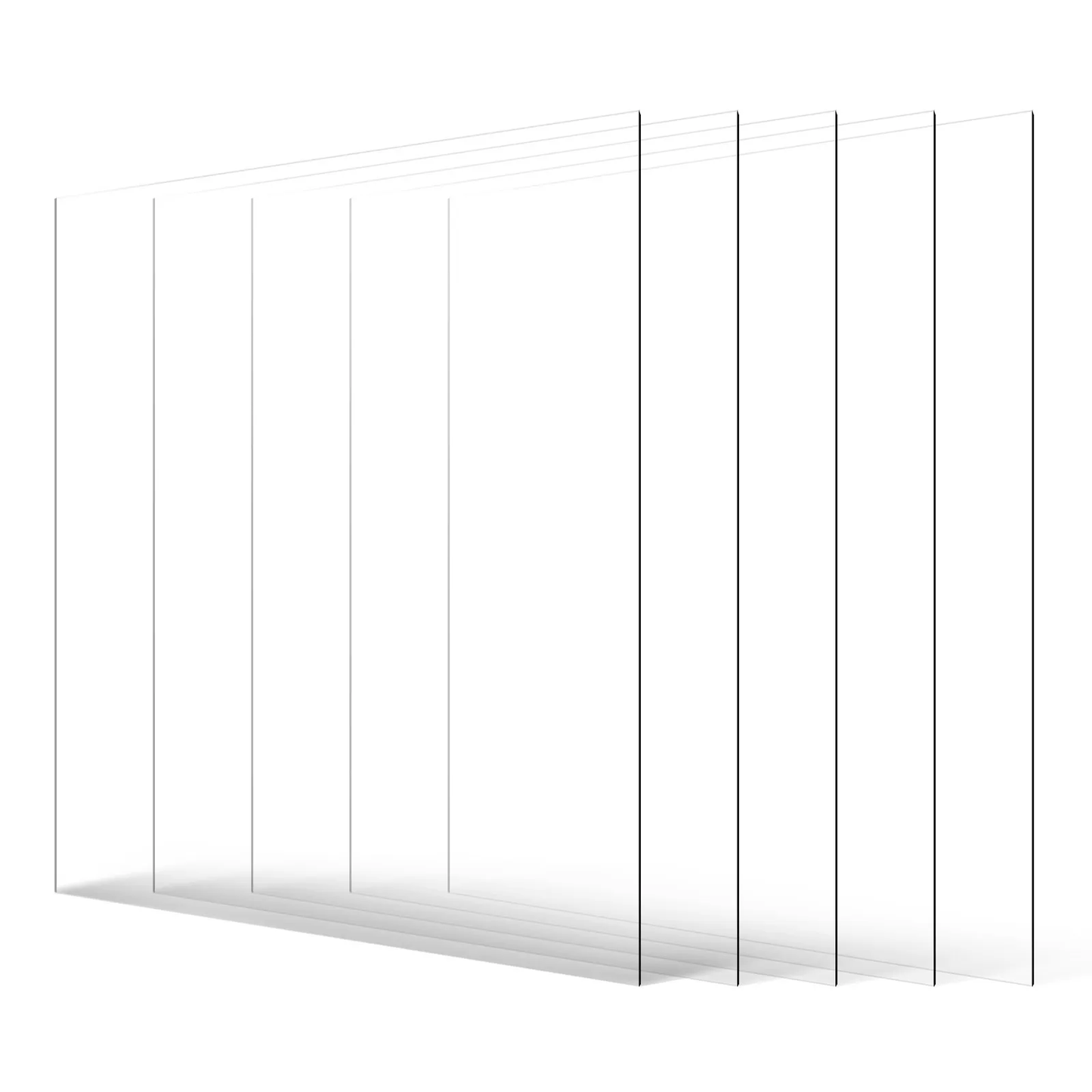 VEVOR PET/Plexiglass Sheets, 5-Pack Plastic Sheet, 24 x 36 Inch 0.04 Inch Thick Transparent,-$25