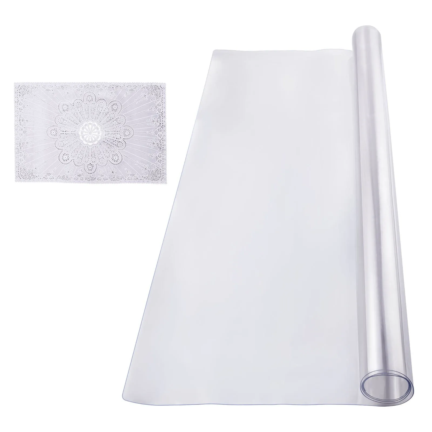 VEVOR Plastic Table Cover, 36 x 54 Inch 1.5 mm Thick Clear Table Protector, Rectangle PVC Desk Mat,-$18