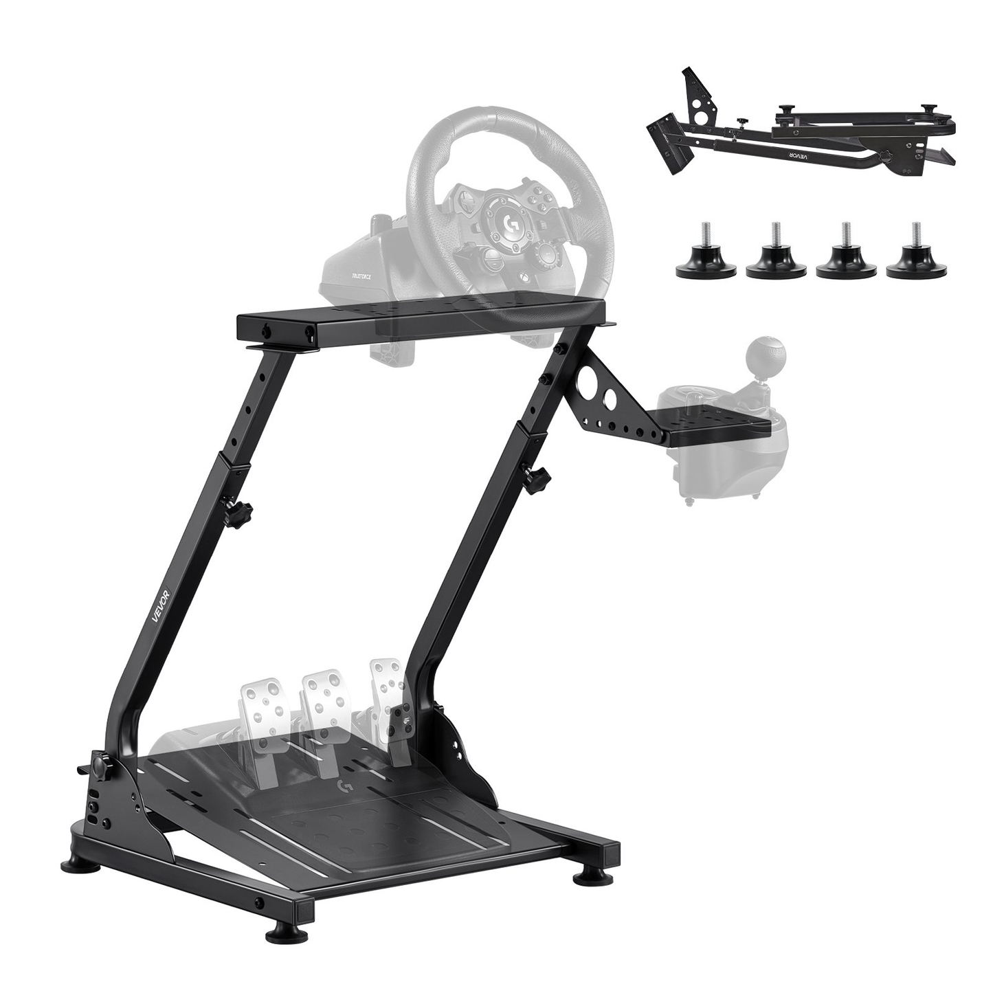 VEVOR Racing Wheel Stand, Adjustable & Foldable Simulator Stand for Logitech G29 G27 G920 G923,-$65