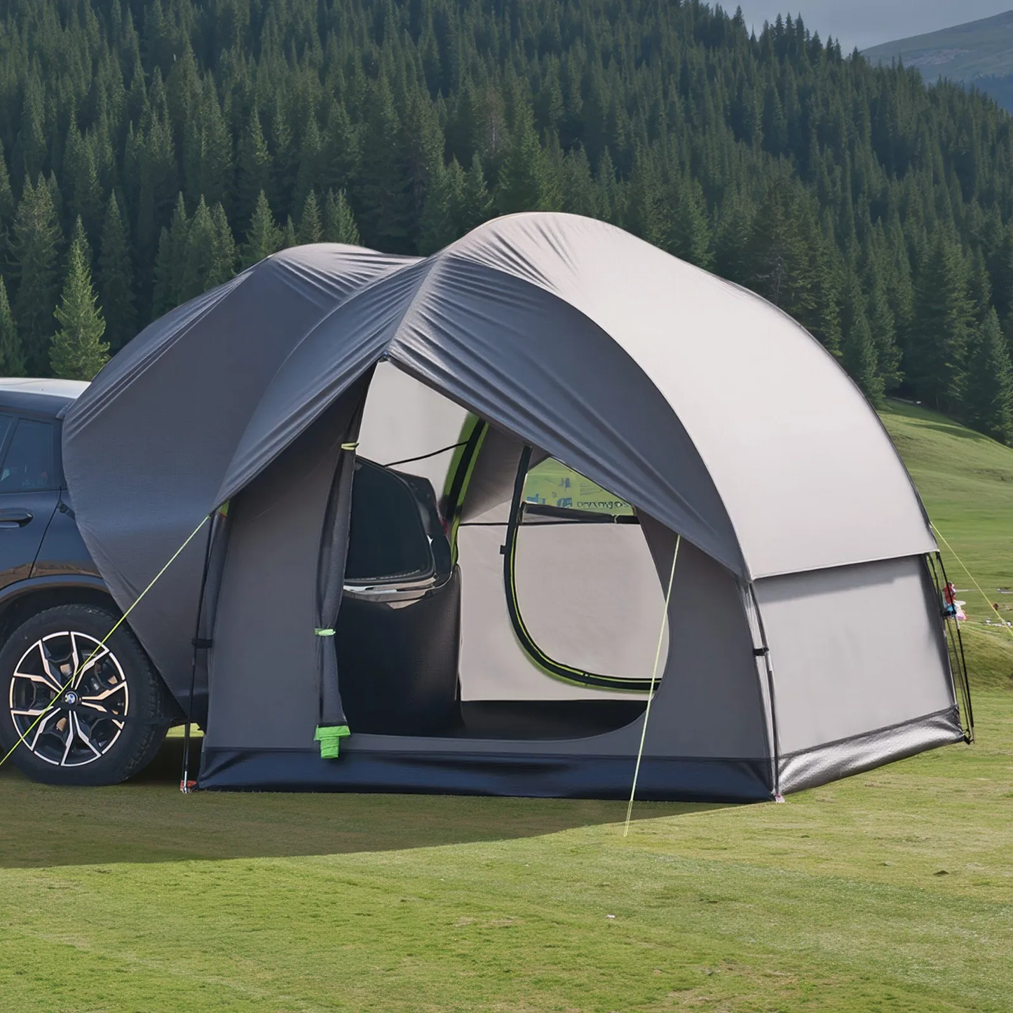 VEVOR SUV Tent for Camping, 8FT L x 8FT W, Waterproof PU2000mm Spacious Double Design,-$165