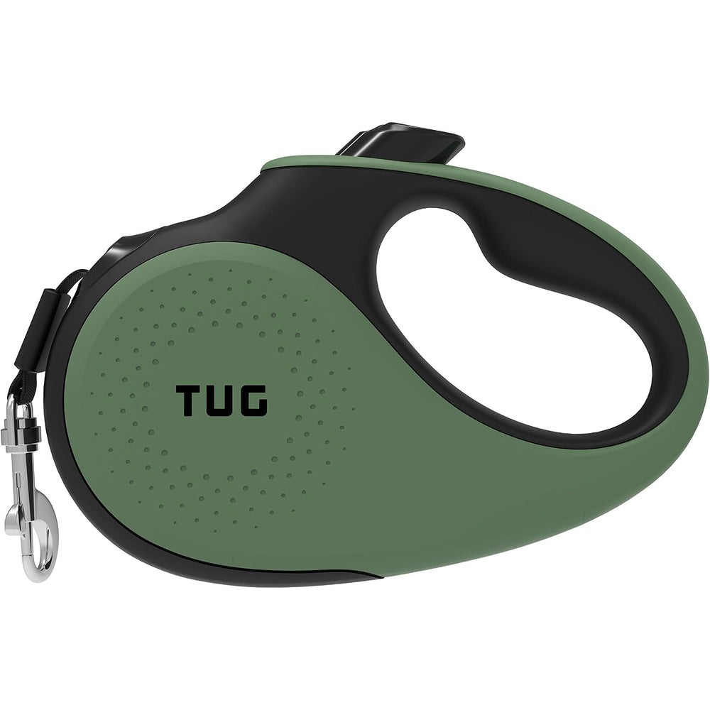 BNIB-TUG 360°Tangle-Free Retractable Dog Leash, Large, Green. -$15