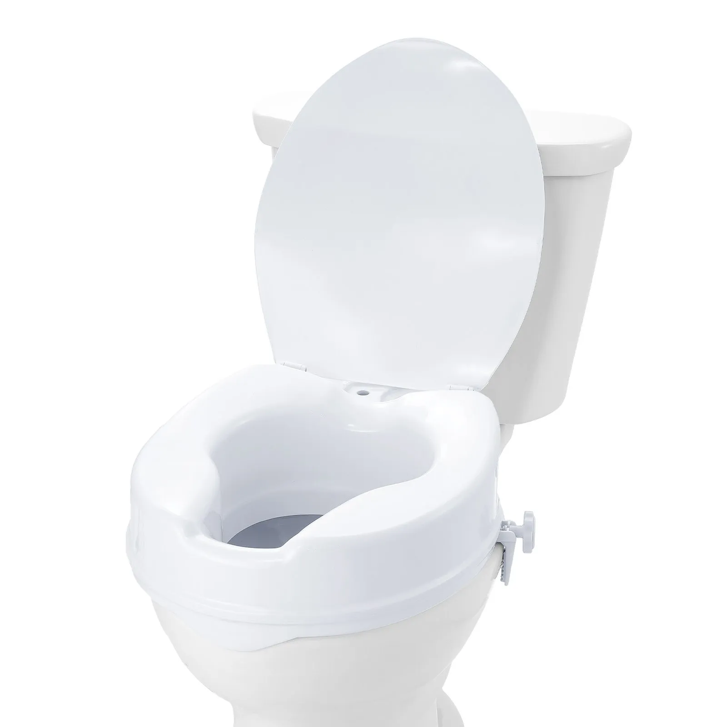 VEVOR Raised Toilet Seat, 4" Height Raised, 300 lbs Weight Capacity, Universal Toilet Seat Riser,-$30