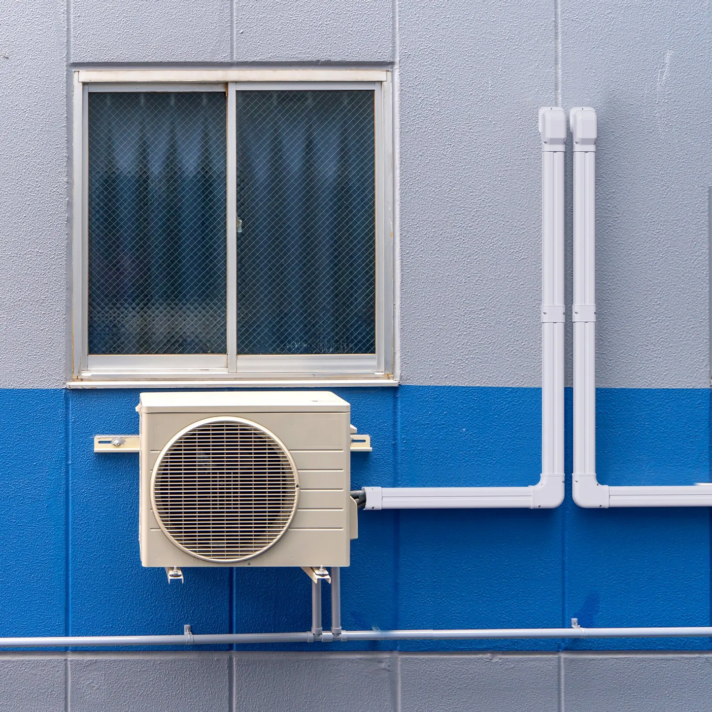 VEVOR Mini Split Line Set Cover 3-inch W 17.6Ft L, PVC Decorative Pipe Line Cover For Air Conditioner,-$40