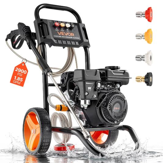 Open box, 90% new VEVOR Gas Pressure Washer 2900 PSI and 1.85 Max GPM, Upgrade Aluminum Pump,-$150