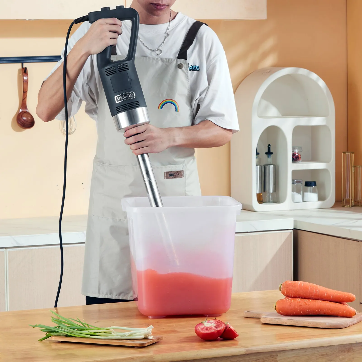 VEVOR Commercial Immersion Blender, 500 Watt Heavy Duty Hand Mixer, Variable Speed Stick Mixer,-$140