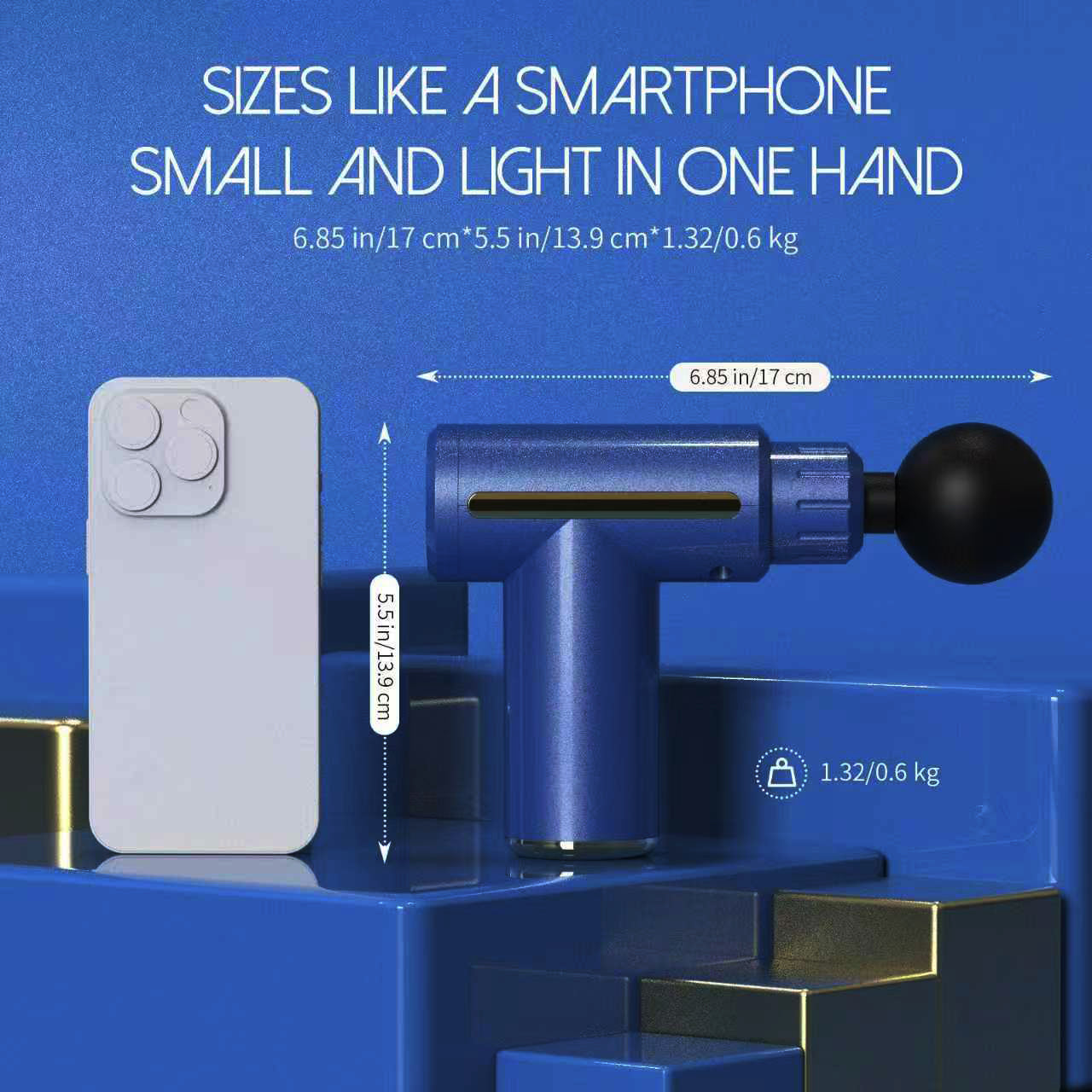 BNIB-SEJOY 10 Speed Massage Gun 4 Heads Muscle Massage Chargeable Handheld Deep Tissue,-$20