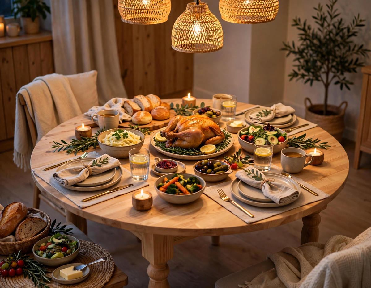 BNIB-Premium Solid Wood Round Dining Table - 42" (107cm )Tabletop, 29.5"(75cm) Height