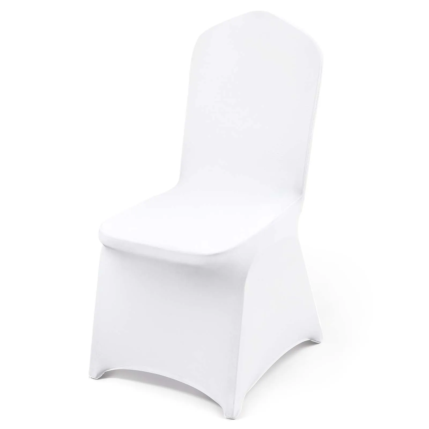 VEVOR Stretch Spandex Folding Chair Covers, Universal Fitted Chair Cover, Removable(50PCS White)
