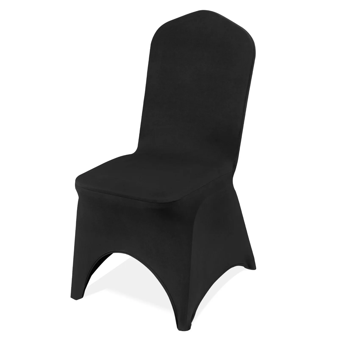 VEVOR Stretch Spandex Folding Chair Covers, Universal Fitted Arched Front Cover,(50PCS Black),-$60