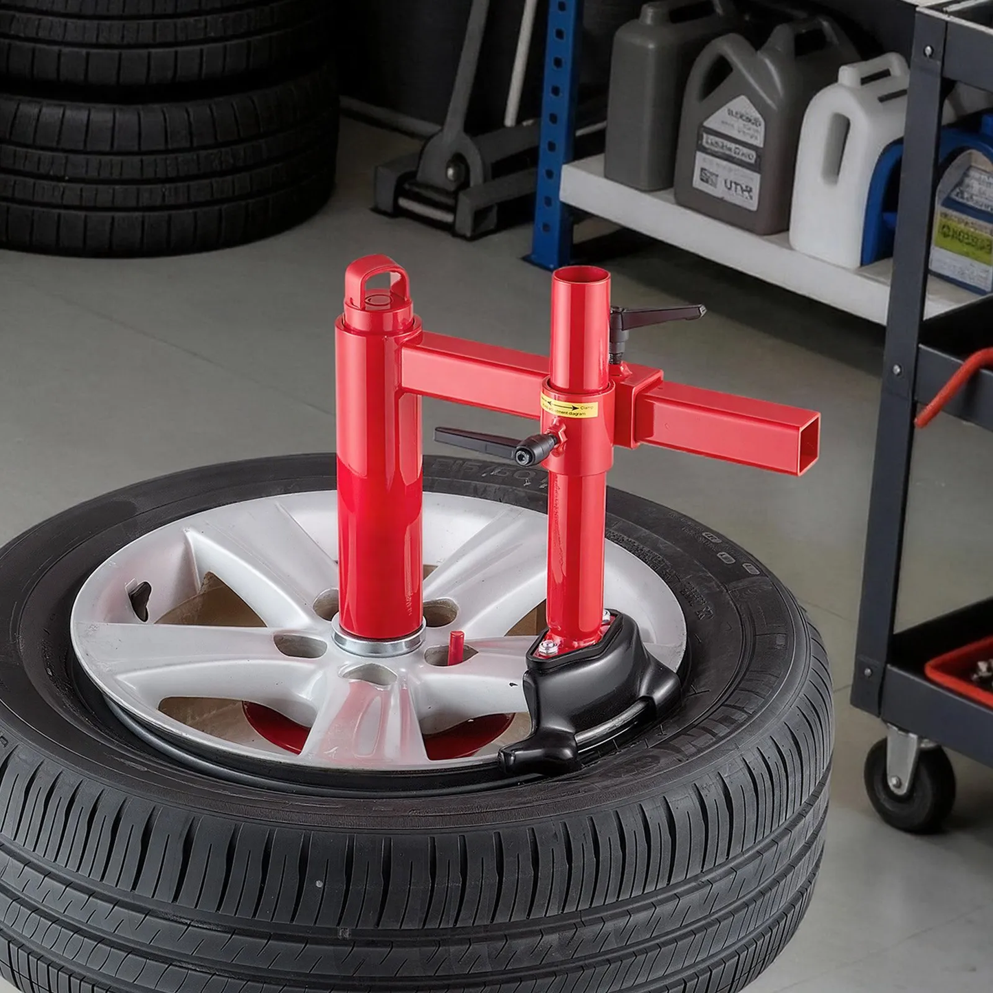 VEVOR Manual Tire Changer Duck Head Kit with Silver Cone, Fit for 16"-21" Wheels,  for Most Cars, SUVs,-$35