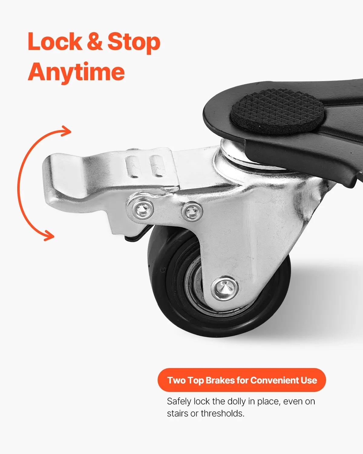 VEVOR Furniture Dolly, Maximum Load 1200 lbs, Heavy Duty Furniture Movers with 5 360°,-$40