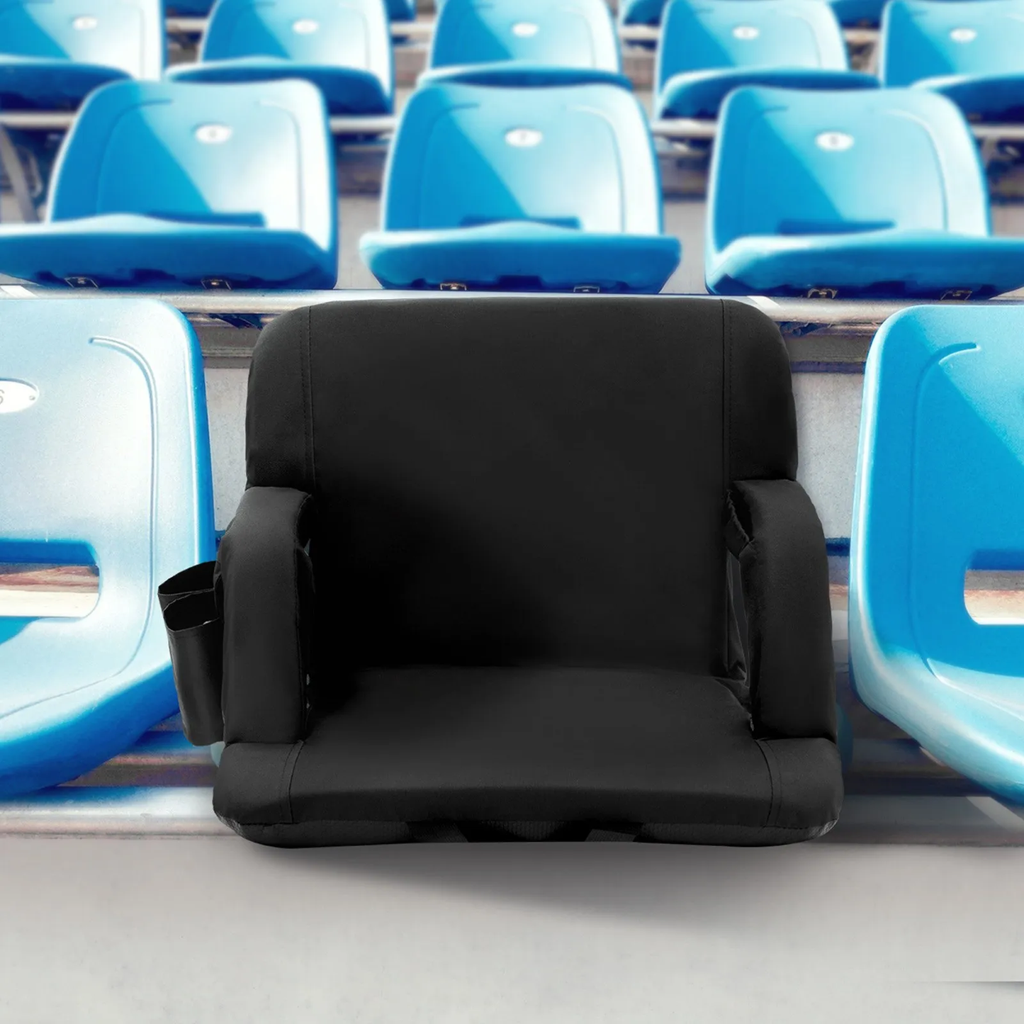 VEVOR Stadium Seat with Back Support, Wide Bleacher Seat Backs, Folding Padded(2 Set),-$55