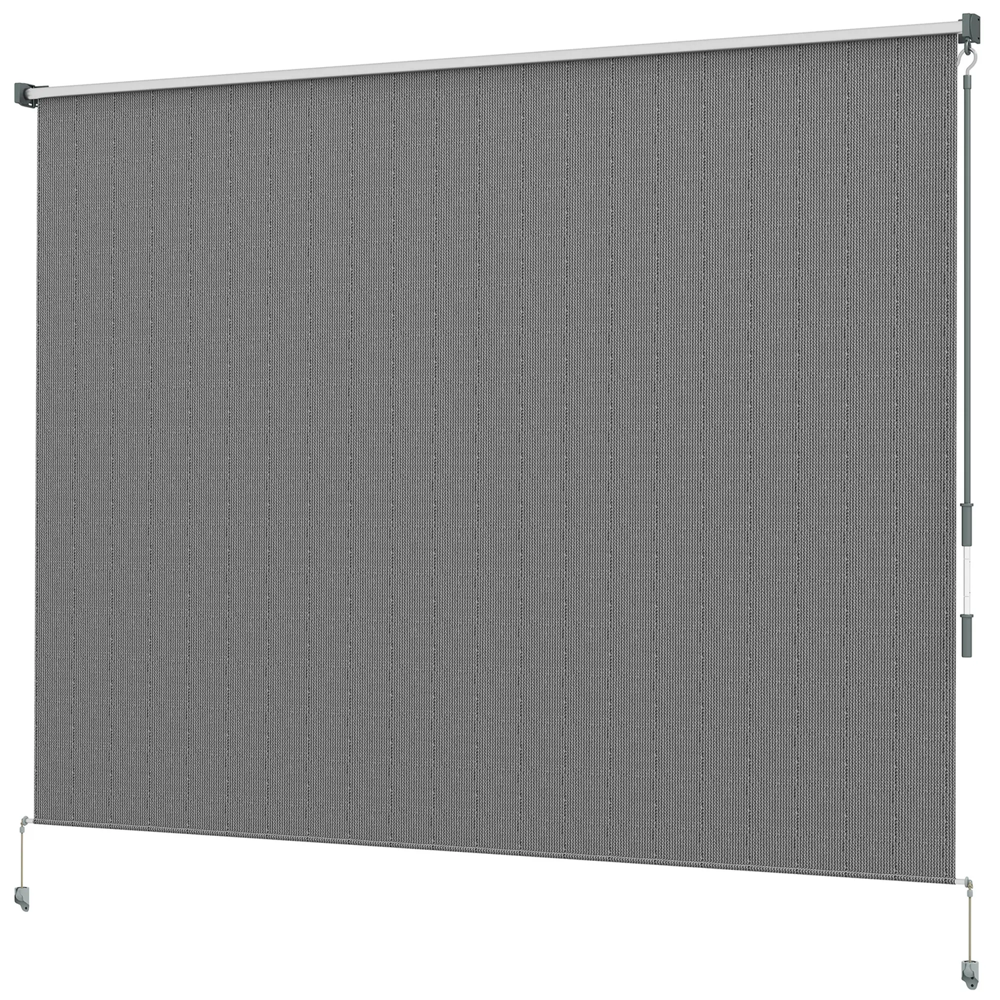 BNIB-Outsunny 8' x 6' Patio Door Blinds, Outdoor Roller Shades, Cordless Roll Up Shade for Porch Gazebo,-$100