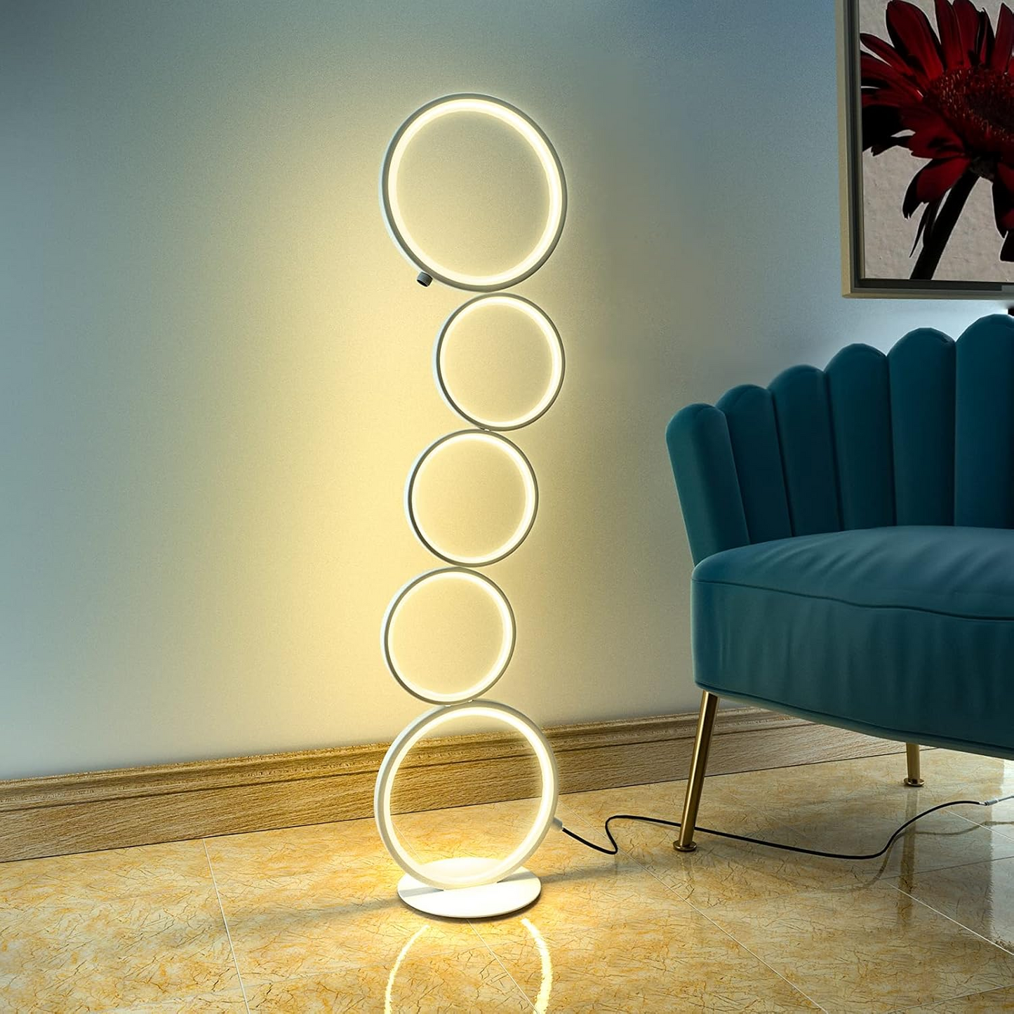 BNIB-JIRTH Floor Lamp Levels Super Bright Floor Lamps-42 inch Standing Light