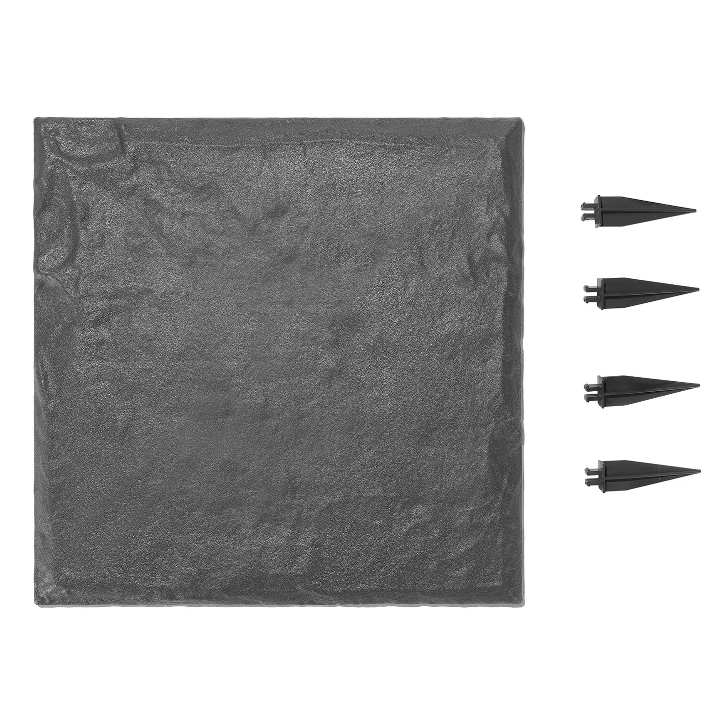 VEVOR Garden Stepping Stones, 4Pcs 15.5 x 15.5 in, Decorative Stepping Stones with Stakes,Grey,-$25