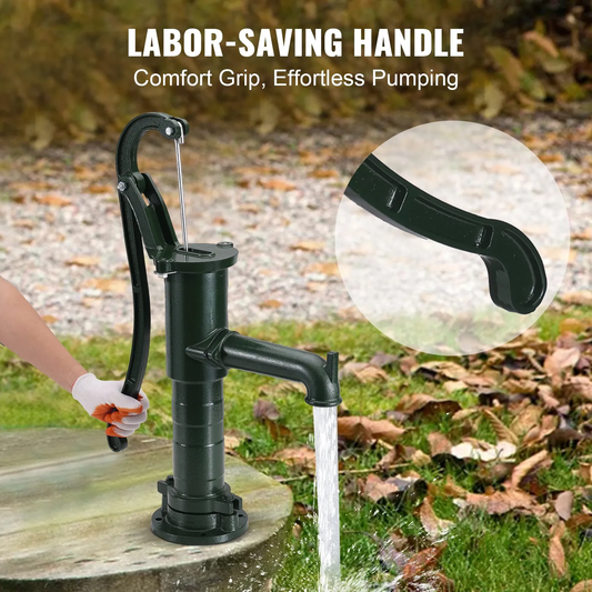 VEVOR Antique Well Hand Pitcher Pump, 22 ft Maximum Lift, Cast Iron Manual Hand Water Pump,-$65